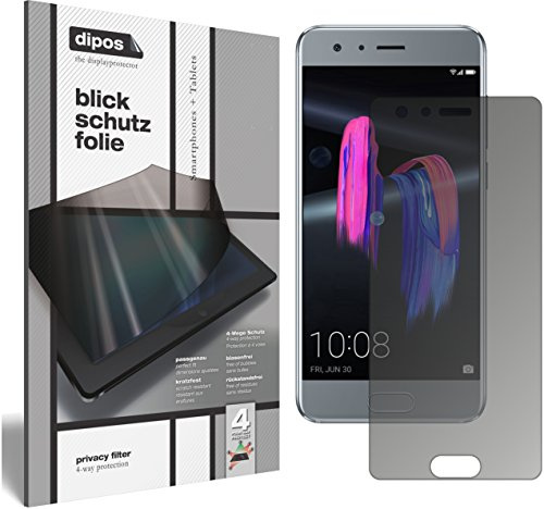 dipos I Privacy Filter compatible with Huawei Honor 9 Screen Protector Anti-Spy 4-Way Protection