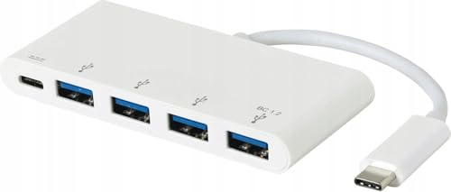 eSTUFF USB-C Charging hub USB 3.0 (3.1 Gen 1) Type-C White