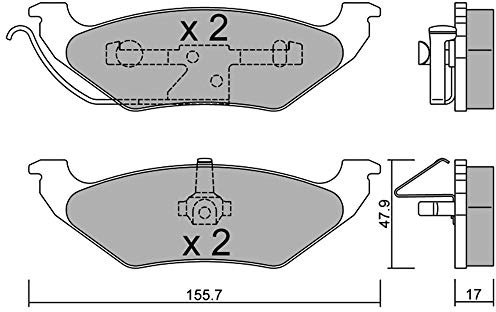 metelligroup 22-0624-0 - Bremsbeläge