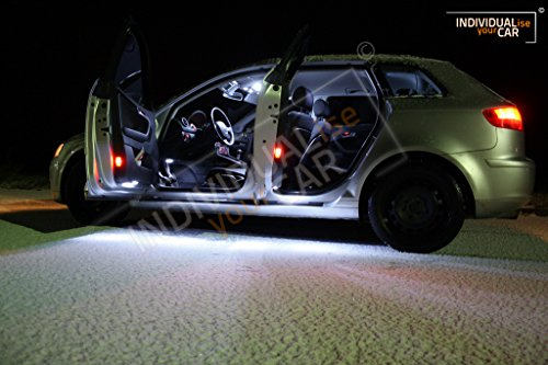 INDIVIDUALise your CAR Innenraumbeleuchtung SET für A3 8PA Sportback - Cool-White Kaltweiß