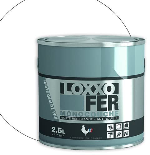 LOXXO Peinture Fer Antirouille Blanc 2,5 L