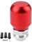 Fydun Auto Schaltknauf Universal Metall Modifikation Manueller Schalthebel Schalthebelhebel Mit 3 Kunststoff Adaptern (Rot)