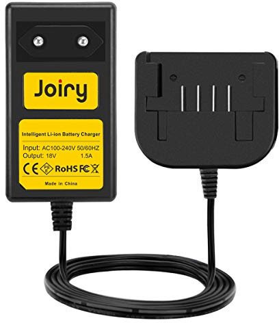 Joiry 18V Caricabatterie per Black & Decker LBX20 18V Lithium Batteria (NON per Ni-MH/Ni-Cd Batteria)
