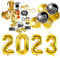 XXL Silvester Deko 2025 Set - WIEDERVERWENDBAR Happy New Year - Neujahrsdeko - New Year Decoration - mit Luftballons, Luftschlangen, Latexballons, Konfetti uvm als Dekoration zu Neujahr