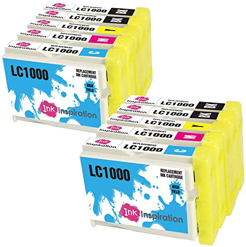 INK INSPIRATION® Ersatz für Brother LC1000 Druckerpatronen 10er-Pack, kompatibel mit Brother DCP-130C DCP-135C DCP-150C DCP-330C DCP-350C DCP-357C DCP-540CN DCP-560CN DCP-770CW MFC-235C 465CN FAX-2840