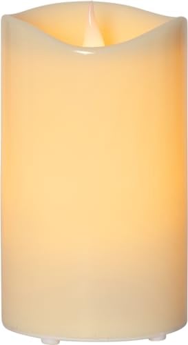 Star Trading 064-66 LED-Kunststoff-KerzeGrandeflackernd, beige, 12x21 cmtimer, batterie, outdoorVierfarb-Karton