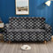Sofabezug Elastisch 3 Sitzer Einfaches Stil-Kunstleder-Textur-Plaid Sofaüberwürfe Stretch Sofa Überwürfe Weich Couchbezug Sofabezüge Sofaüberzug Spandex Sofahusse für Sofa Couch Pet Möbelschutz