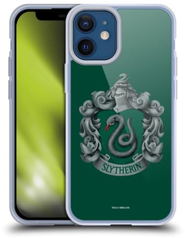 Head Case Designs Officially Licensed Harry Potter Slytherin Crest Chamber Of Secrets I Soft Gel Case Compatible With Apple iPhone 12 Mini