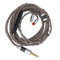TRIPOWIN Linsoul C8 8-Core Silver Copper Foil Braided Earphone Replacement Upgrade Cable, Tinsel Silver Copper Wire for KZ ZSN Pro, ZS10 Pro NF2u, QDC IEMs (With Mic, 3.5mm Plug, 2 pin 0.78mm)