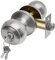 CML Hardware Juego de pomos de puerta de entrada con llave, cerradura de puerta de entrada en acero inoxidable sólido para exterior e interior, mango de bola redonda, 1 paquete