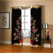 Amdxd Black / Red / Gold Christmas Tree Polyester Anti-Mould Shower Curtain 264 x 115 cm