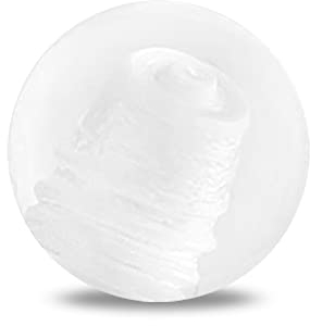 Treuheld® Kunststoff Piercing Kugel mit Gewinde | Farbe: Klar/Durchsichtig | Größe: 1,6 x 6 mm