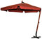 FRANKYSTAR Ombrellone da giardino decentrato palo laterale in legno da 55 mm e telo esagonale in poliestere 180 gr/mq da 300x300 cm con bordura da 50 mm. Ombrellone 3x3 mt tondo con base a croce
