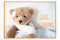 Friendly Fox Genesungskarte Teddy, Gute Besserung Karte Kinder, A6 Klappkarte für Genesungswünsche Karte, Werde schnell wieder gesund