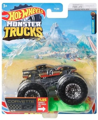 Hot Wheels Monster Trucks - Corvette 1:64 Diecast