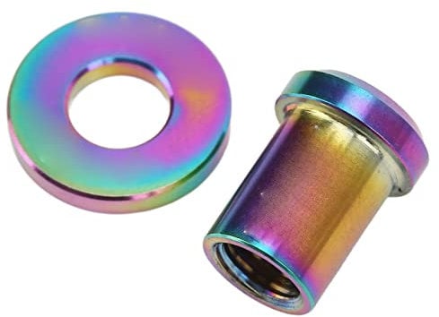 C Brake Caliper Nuts, Bike C Brake Caliper Nuts M6x10mm Rust Protection Light Weight Small Road Bike C Clamp Fixed Nuts for Replacement Parts(Colorful)