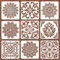 INFUNLY Mandala-Wandschablonen zum Malen, wiederverwendbare Fliesenschablonen, Wände, Betonboden-Schablonen, 30,5 x 30,5 cm, zum Malen von Terrassenwänden, Zement, Badezimmerböden, Möbeln