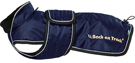 Back on Track Hundemantel Buddy für Dackel, Basset und Drever (56 cm, blau)