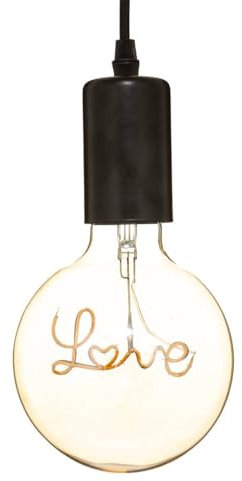Atmosphera - Ampoule LED mot Love pour suspension - ambrée E27