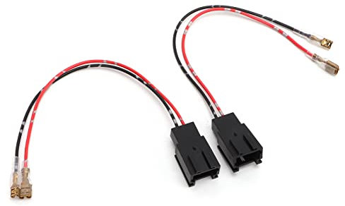 vehicle wiring harnesses, Pair 12V 3A 10W Car Door Speaker Wiring Harness Adapter with Plug Replacement harnesses,Door for Universal Fit for 106 door speaker adapter