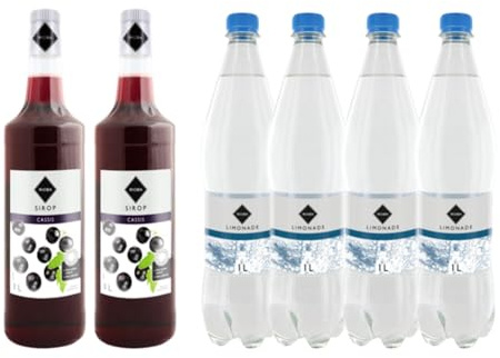 Lot Sciroppi Rioba & Limonata:Sciroppi Rioba Ribes nero (2x1L) - Limonata Rioba (4x1L)