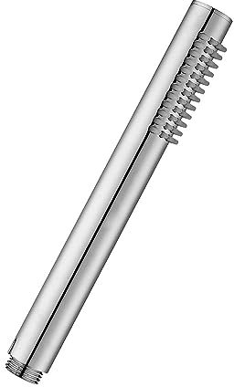 Doccetta tonda in ottone cromato lucido, monogetto con ugelli anticalcare e attacco standard G 1/2”