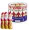 Solid Santa Claus Chocolate Bulk - Christmas Chocolate Drum of 58 Milk Chocolate Santa Figures Bulk Buy 812.5g with Topline Card for Secret Santa Christmas Eve Box, Stocking Fillers