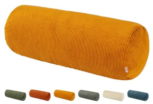 beties HYggelig No.1 Trendiger Cord-Samt XL Rollenbezug ca. 25x70 cm Nackenrollenbezug Beinkissen-Hülle in Raumausstatter Qualität