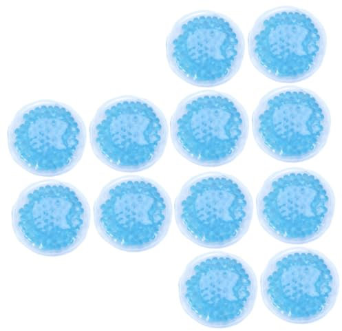 SOLUSTRE 12stücke Runde Kühl Und Wärmepacks Wiederverwendbare Gelpackungen Linderung Von Schmerzen Und Schwellungen Für Und Erholung Blau