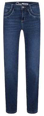 SOCCX Damen Jeans RO:My Regular Fit Dark Blue/Taschen 30 32