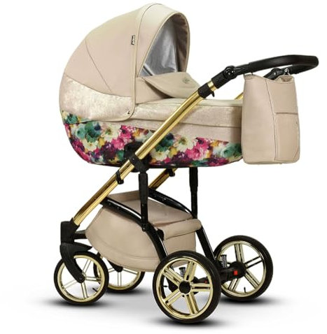 Kinderwagen-Set 2 in 1 Vip Lux inkl. Sportsitz - 11 Teile - in 18 Farben