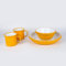 Lost & Found 6 Piece Premium Enamel Set for Two | Bowl Deep Dish Plate Mug | Outdoor Camping Hiking Vanlife Enamelware Dining Mess Kit (Campfire Yellow)