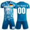 OPUTWDF Fussballtrikot Kinder Jungen Personalisiert Trikot Selber Gestalten mit Eigenem Namen Nummer Team Logo