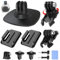 UNSTINCER 360° Rotation Flexible Adhesive Action Camera Mount, Cam Bracket for Ski Bike Cycle MTB Scooter Motorcycle Motorbike Helmet, 3M Sticky Pads Curved Flat for Gopro 13 12 Insta360 X5 X4 DJI