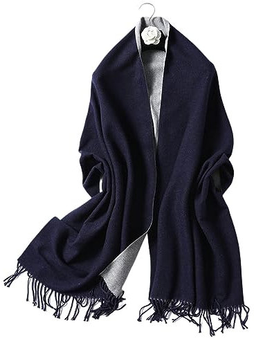 TQVLNMCR Schal Winter-Imitat-Kaschmirschal for Damen, Dicker, Warmer Schal, einfarbig, Schal mit Quaste, Decke, quadratischer Schal(AV)