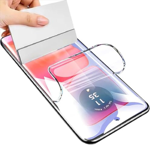 YiiLoxo Protector de Pantalla para Motorola Edge 50 Fusion, Película de Hidrogel Flexible[Sin Vidrio Templado][Alta Sensibilidad][HD Transparente]