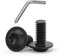 Lot de 10 Vis M8 x 16 à Tête Bombée - Torx à Bride - Acier Inoxydable A2 V2A - Filetage Complet - Oxyde Noir - Avec Clé Torx