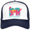 Spreadshirt MTV Music Television Flamingo-Logo Trucker Cap, One Size, Weiß/Navy