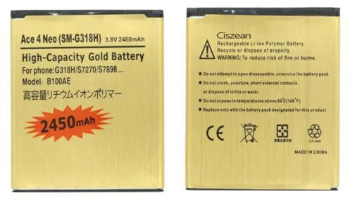 Audiosystem Batteria Compatibile Per Samsung Galaxy ACE STYLE SM-G310 G310HN EB-B100AE 2450Mah Maggiorata Potenziata Nuova