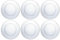 Tradineur - Pack de 6 Platos Llanos - Fabricado en Vidrio - Modelo LYS - Resistentes, vajilla de Cocina, Aptos para lavavajillas (Transparentes - Ø 23,5 cm)