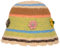 LICHENGTAI Damen Plüsch Fischerhut, Frauen Floral gestrickter Eimer Hut Warme Multicolor Fischerhüte Winter Weich Gefüttert Flauschig Eimer Hüte für Outdoor Wandern Reisen
