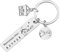 POIUYTRE Cadeau Porte clé Maison Couple Personnalisé 2Pcs Porte Clef en Acier Inoxydable Cadeau Amour de Pendaison de Crémaillère Porte-clés pour la Maison Porte-clés Amour Couple (4)