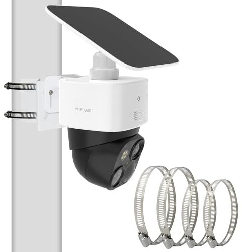 Kamera Halterung Masthalterung Kompatibel mit Eufy Security SoloCam S340/E30/E42, Eufy Security 4G LTE Cam S330, Pole Montagehalterung für SoloCam S340/E30, Eckhalterung Wandhalterung Halter Zubehör
