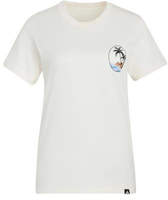 adidas Women's Summer Slide Graphic T-SHIRT2, Off White, L