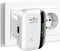 Flintronic WiFi Repeater, Amplificador Señal WiFi, 2.4GHz~2.4835GHz, 300 Mbps, Modo Ap y Extensor, Puerto Ethernet, WPS Botón, con EU Enchufe, Compatible with All WiFi Devices