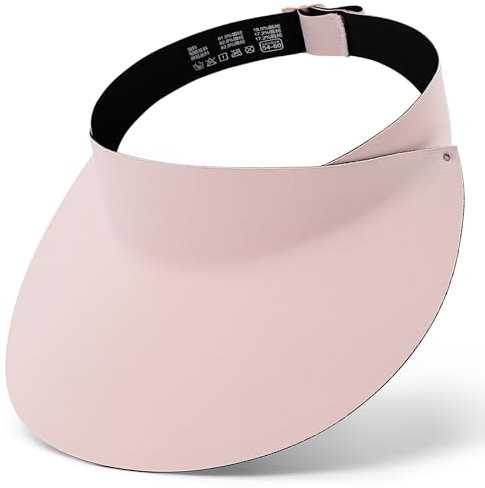 MK MATT KEELY Sun Visor Cap Women Wide Brim Golf Visors Ladies One-Piece Lightweight Running Hat with UV Protection Pink