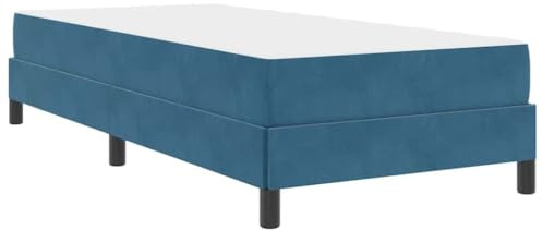 vidaXL Boxspringveloursbett mit Schaumstoffmatratze - Moderne Schlaflösung im rechteckigen Luxusdesign