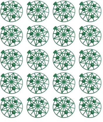 ZYNCUE 20 supporti per piante di anguria, per vassoio di frutta in plastica, melone, zucca, zucca, staffe da giardinaggio anti-putrefazione per elevare le colture, verde, 22 x 20 x 20 cm
