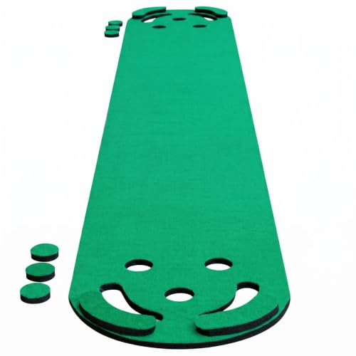 LOVIVER Indoor Putting Putting Mat Practice Rug With Realistic Turf Surface And Roll Suitable for home office outdoor training, 50 330CM, Flannel Surface