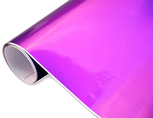 Neoxxim 11.638€/m2 Premium - Auto Folie - Hochglanz METALLIC Lila 1500 x 150 cm Folie - blasenfrei mit Luftkanälen ca. 0,16mm dick selbstklebend flexibel